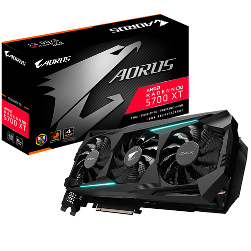 GIGABYTE AORUS GV-R57XTAORUS-8GD 2.0 видеокарта AMD Radeon RX 5700 XT 8 GB GDDR6