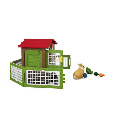 Schleich Farm World - Konijnenhok speelfiguur, afbeelding 6