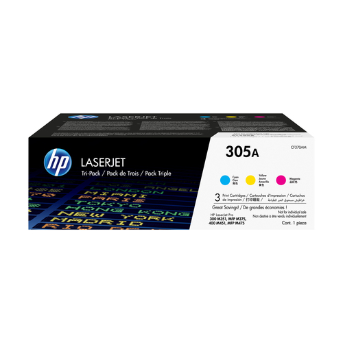 Original HP 305A C/M/Y Toner Value Pack - image 1