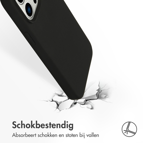 Accezz Liquid Silicone Backcover iPhone 14 Pro Max - Zwart, afbeelding 3