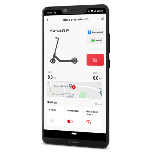 Sharp EM-KS4AEU-B electric kick scooter Black 25 km/h 10 Ah – image 9