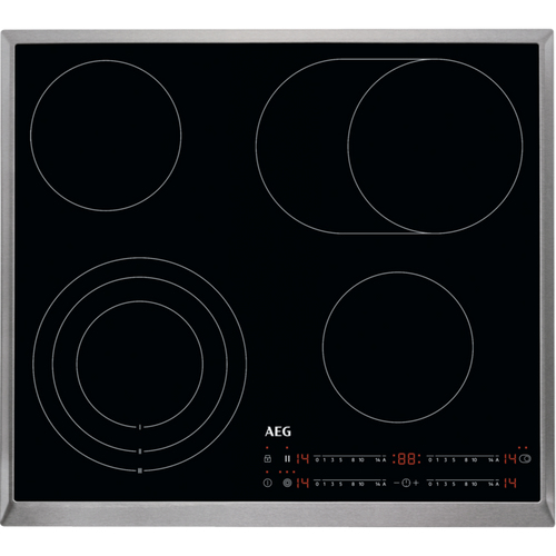 AEG HRB6447AXB Черный Встроенный 57.6 cm Галоген 4 зона(ы)