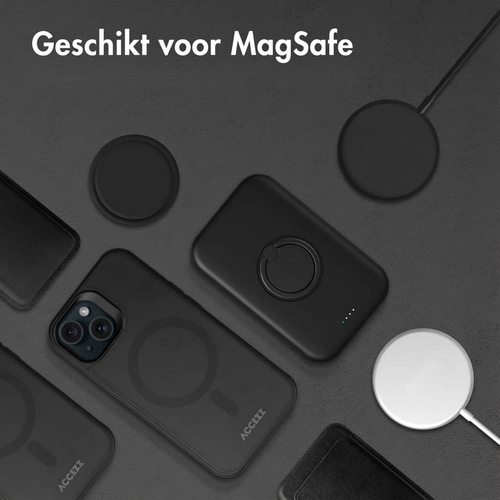 Accezz Rugged Frosted MagSafe Backcover voor Samsung Galaxy S25 Telefoonhoesje Zwart, afbeelding 8