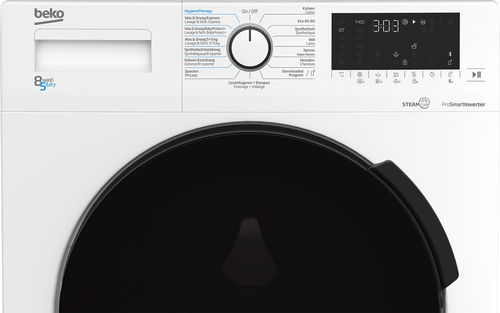 Beko HTV8716XWST стирально-сушильная машина Отдельно стоящий Фронтальная загрузка Белый