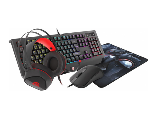 GENESIS NCG-1470 keyboard Mouse included Gaming USB Black, Red