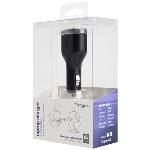 Targus APD046AU mobile device charger Mobile phone, Laptop, Smartphone, Tablet Black Cigar lighter Auto – image 5