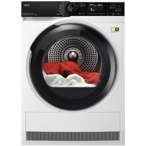 AEG Series 9000 TR9X880EX сушилка для белья Отдельно стоящий Фронтальная загрузка 8 kg Белый