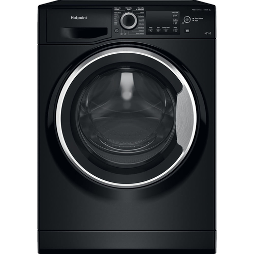 Hotpoint NDB9635BSUK 9Kg/6Kg Washer Dryer with 1400 rpm - Black - D Rated [Wash&Dry], B Rated [Wash Only], Black - image 1