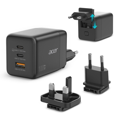 ACER GaN charger 2xUSB-C 1xUSB-A 100W