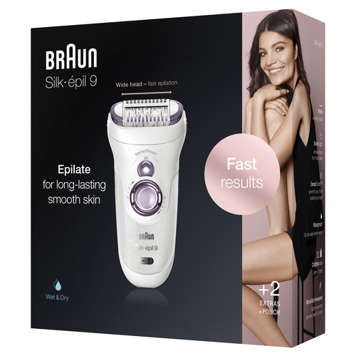 Braun Silk-épil 9 81711467 epilator 40 tweezers White, Purple – image 5