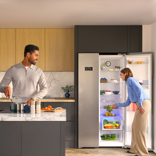 Beko ASD2542VX Freestanding American Style Fridge Freezer with HarvestFreshTM – image 5