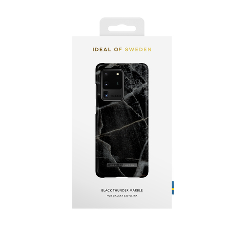 iDeal of Sweden Printed Case Galaxy S20 Ultra Black Thunder Marble – image 1