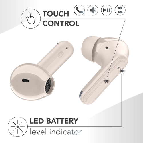 Music Sound BT EARPHONES TWS DOUBLE MS SKY WHITE – image 3