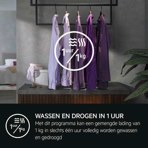 AEG LWR739X64 7000 serie ProSteam Was-droogcombinatie Wit, afbeelding 4