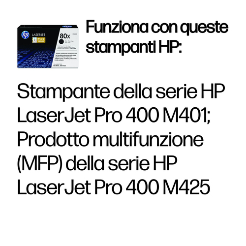 HP 80X – Toner nero originale