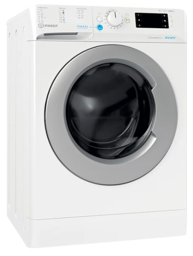 Indesit BDE 86435 9EWS EU стирально-сушильная машина Отдельно стоящий Фронтальная загрузка Белый