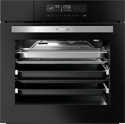 Grundig GEIDD 27000 B духовка 71 L Черный, Нержавеющая сталь