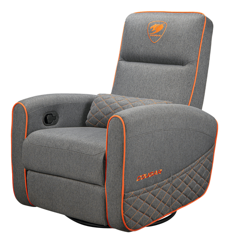COUGAR CGR-FDF-GRO Butaca para jugar Asiento acolchado Gris, Naranja