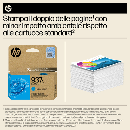 HP 937e – Cartuccia ciano originale