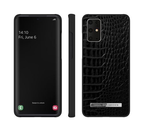 iDeal of Sweden Atelier Case Galaxy S20 Plus Neo Noir Croco Silver – image 2