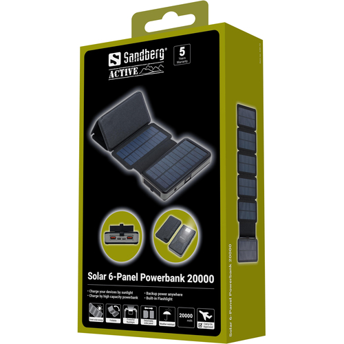 Sandberg Solar 6-Panel Powerbank 20000 – image 7