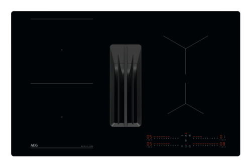 AEG TH84CB03CB Черный Встроенный 80 cm Плита с зонами индукции 4 зона(ы) Встроенный капюшон