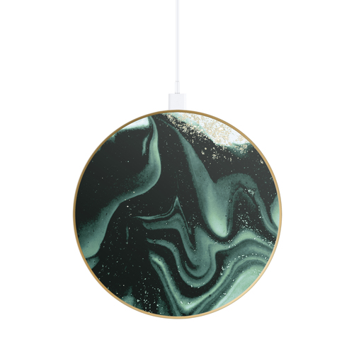 iDeal of Sweden Fashion Wireless Charger Golden Olive Marb – image 4