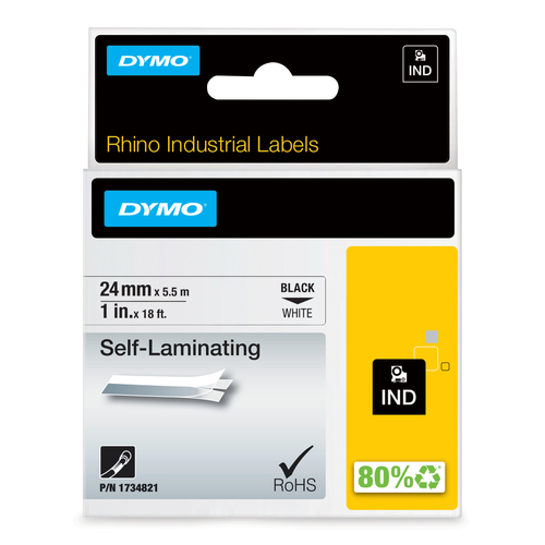 RHINO 1X1 WHITE VINYL SELF LAM