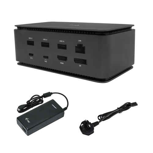 i-tec USB4 Metal Docking station Dual 4K HDMI DP with Power Delivery
