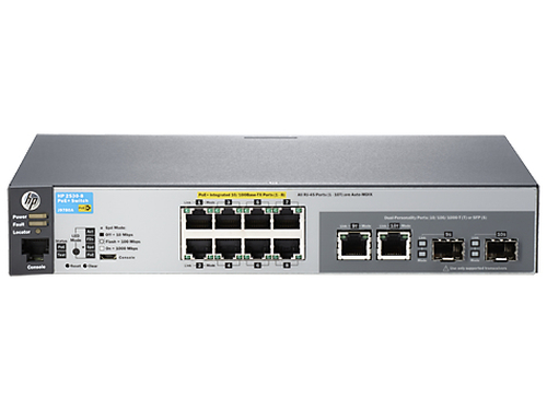 HP 2530-8-PoE+ Managed L2 Fast Ethernet (10/100) Power over Ethernet (PoE) 1U Grey