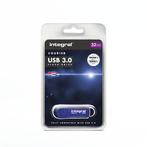 Integral 32GB USB3.0 DRIVE COURIER BLUE UP TO R-100 W-30 MBS – image 7