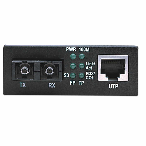 Intellinet Media Converter, Base-Tx to 100Base-Fx (SC) Multi-Mode, 2 km (1.24 mi) (Euro 2-pin plug) Fibermedieomformer Ethernet Fast Ethernet – billede 3