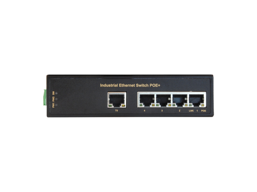 LevelOne 5-Port Fast Ethernet PoE Industrial Switch, 4 PoE Outputs, 802.3at/af PoE – image 2