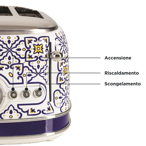 Ariete 4 Slice Toaster, Capri Multicolor - image 4