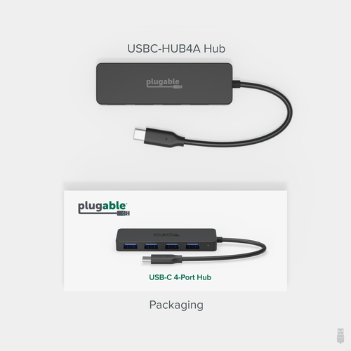 Plugable Technologies USB C to USB Adapter Hub, 4 Port USB 3.0 Hub, USB Splitter for Laptop, Compatible with Windows, MacBook Pro/Air, iPad Pro, Surface Pro, Ch – image 6