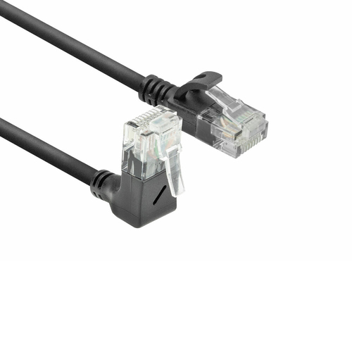 CAT6A U/UTP SLIM U-ANG BK 1.5M. 1 stk