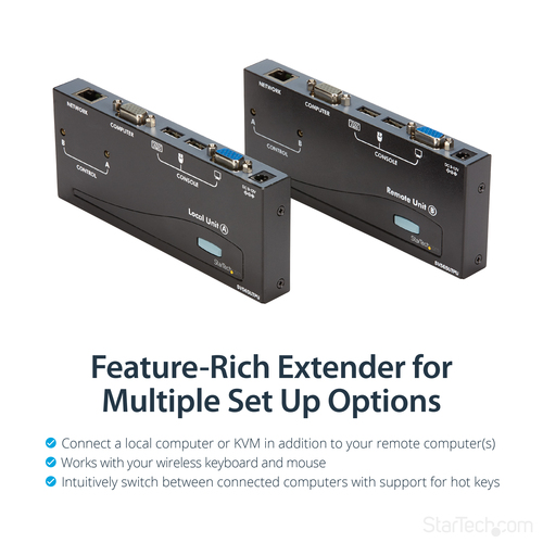 StarTech.com USB VGA KVM Console Extender over CAT5 UTP (500 ft) - TAA – image 8