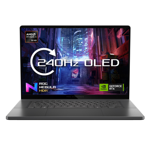 ASUS ROG Zephyrus G16 GA605WI-QR063W Copilot+ PC AMD Ryzen AI 9 HX 370 Ноутбук 40,6 cm (16") WQXGA 32 GB LPDDR5x-SDRAM 1 TB Твердотельный накопитель (SSD) NVIDIA GeForce RTX 4070 Wi-Fi 7 (802.11be) Windows 11 Home Черный, Серый