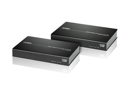 ATEN VE813 AV extender AV transmitter & receiver Black