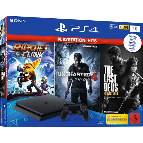 Sony Interactive Entertainment PlayStation 4 1TB + The Last of Us + Uncharted 4 + Ratchet & Clank