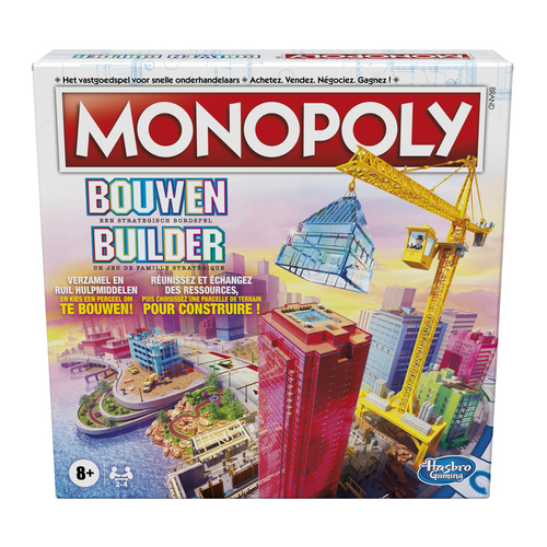 Monopoly F1696101 настольная игра Monopoly Builder Board game Семейство