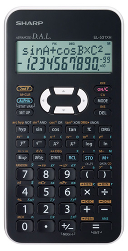 Sharp EL-531XHWHC calculator Pocket Scientific Black