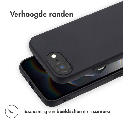 Accezz Color Backcover iPhone SE 4 - Zwart, afbeelding 2