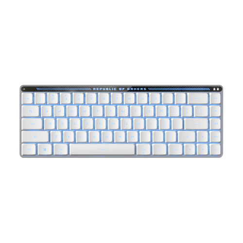 Asus Rog Falchion RX Low Profile 65% Wireless Aura Rgb Keyboard - Rog RX Red Switches - White - UK Layout - 90MP03EC-BKEA10 - image 1
