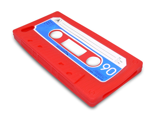 Sandberg Cover iPhone 5/5S retrotape Red
