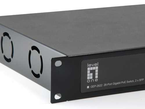 LevelOne 26-Port Gigabit PoE Switch, 2 x SFP, 24 PoE Outputs, 802.3at/af PoE – image 4