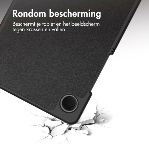 Accezz Trifold Bookcase Samsung Galaxy Tab A9 Tablethoesje Zwart, afbeelding 3