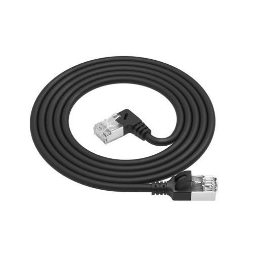 CAT6A U/FTP SLM R-ANG BK 2.00M. 1 stk