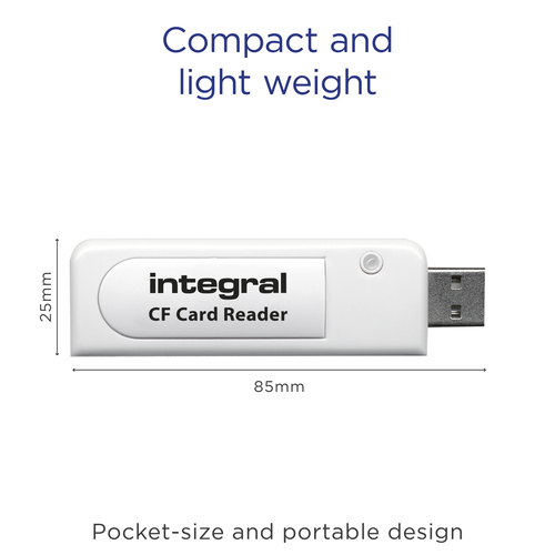 Integral USB 2.0 CARD READER SINGLE SLOT COMPACT FLASH ETAIL – image 6