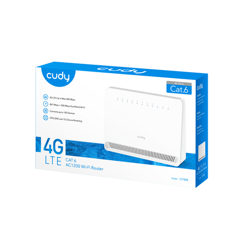 Cudy AC1200 Wi-Fi 4G LTE-Cat6 Gigabit Router LT700V mesh router, afbeelding 5